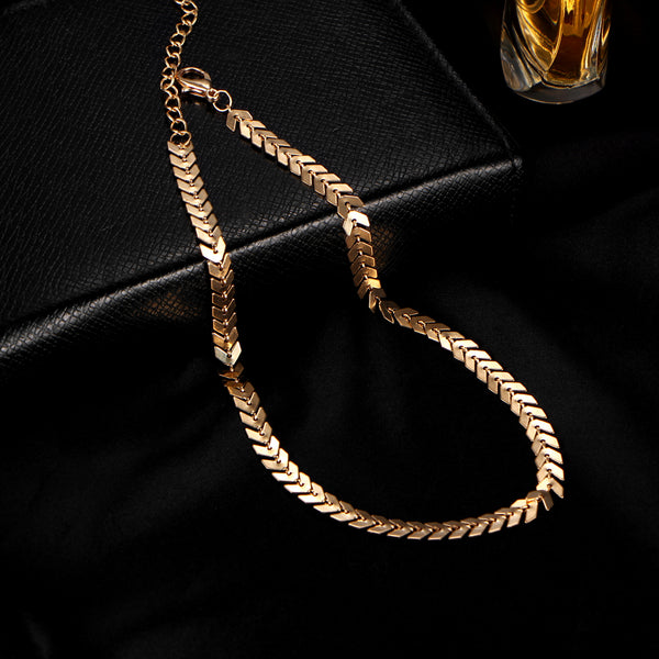 Leaves Chain Sequins Choker