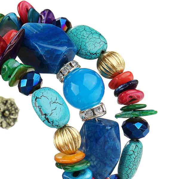 Woman Boho Multilayer Charm Bracelet