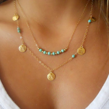 Multilayer Hammer Chain Necklace