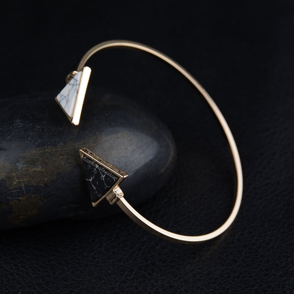 Gold Tone Punk Trendy Bangle