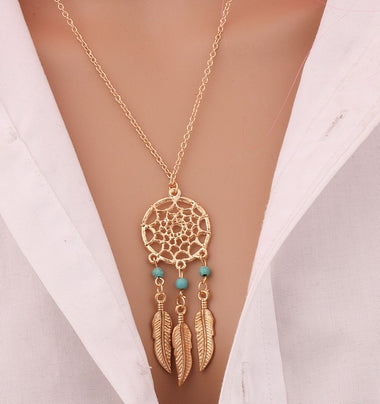Dream Catch Feather Pendant