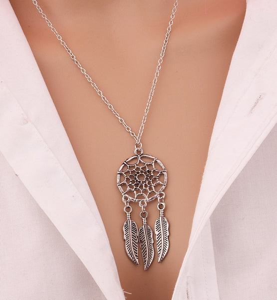Dream Catch Feather Pendant