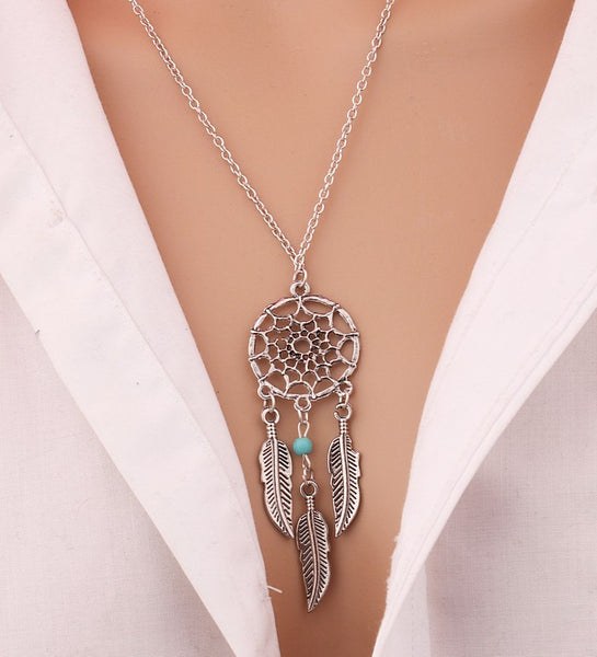 Dream Catch Feather Pendant