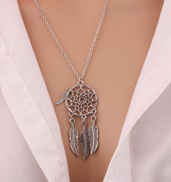 Dream Catch Feather Pendant