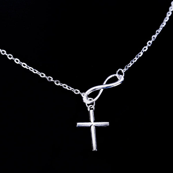 Lovely Chic Infinity Cross Necklace