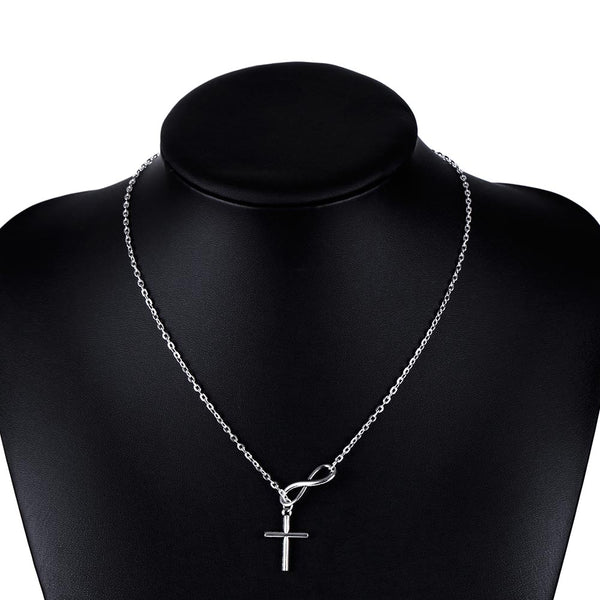 Lovely Chic Infinity Cross Necklace