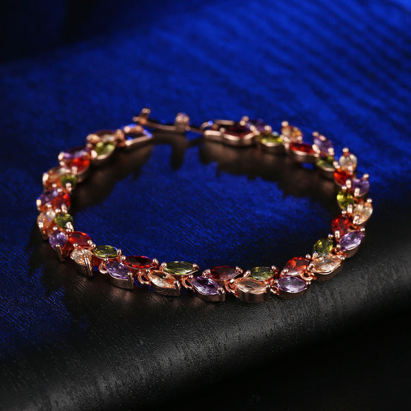 Luxury Gold Color Plant Bracelet