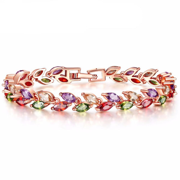 Luxury Gold Color Plant Bracelet