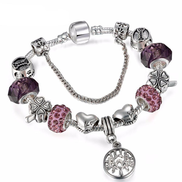Vintage Silver Charm Bracelet