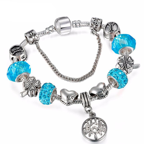 Vintage Silver Charm Bracelet