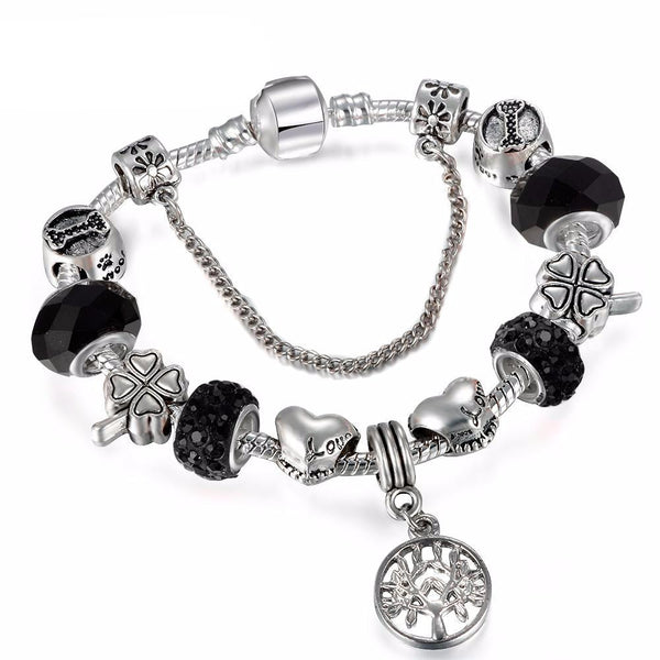 Vintage Silver Charm Bracelet