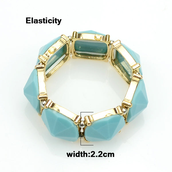 Geometric Created Rhinestone Bangle