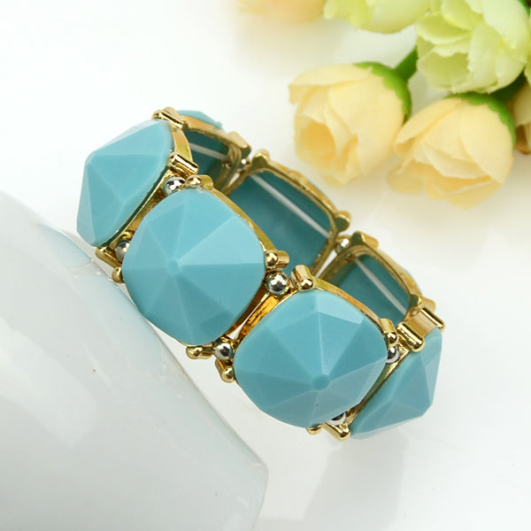 Geometric Created Rhinestone Bangle