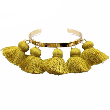 Bohemia Tassel Charm Bangle