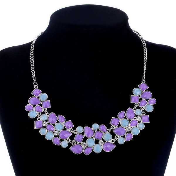Multicolor Stones Vintage Necklace