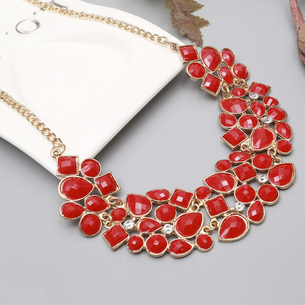 Multicolor Stones Vintage Necklace