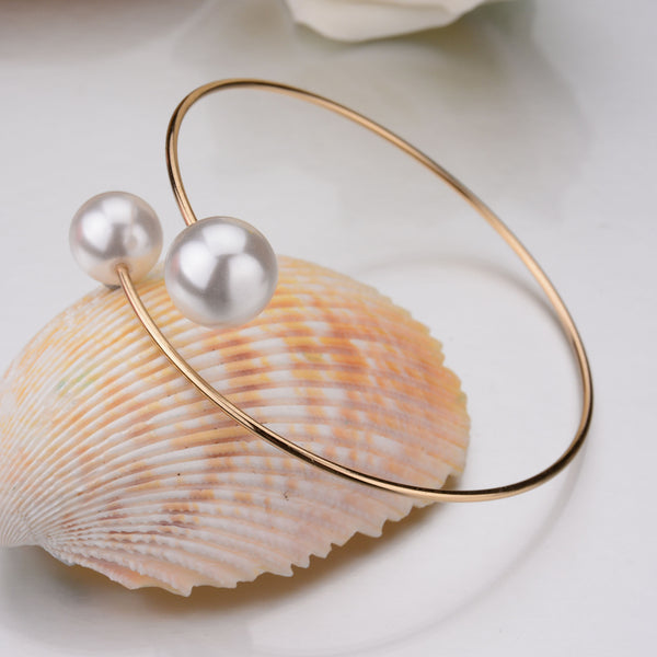 Plated Open Cuff Bangle