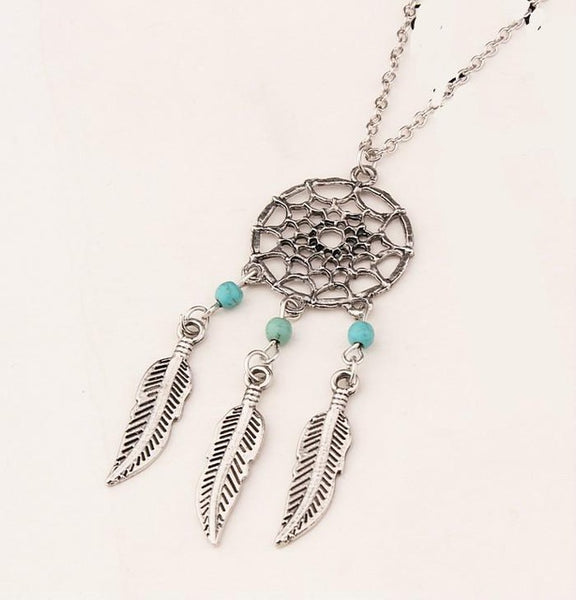 Dream Catch Feather Pendant