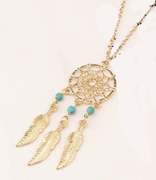 Dream Catch Feather Pendant