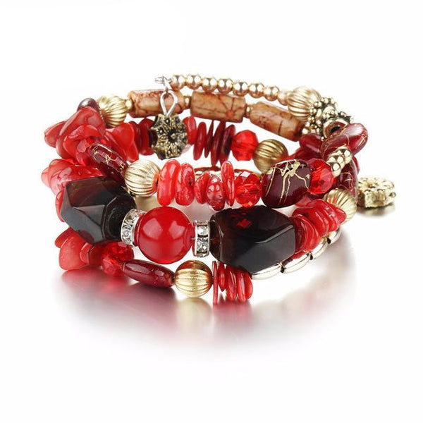 Woman Boho Multilayer Charm Bracelet