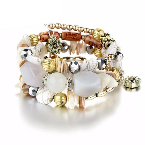 Woman Boho Multilayer Charm Bracelet