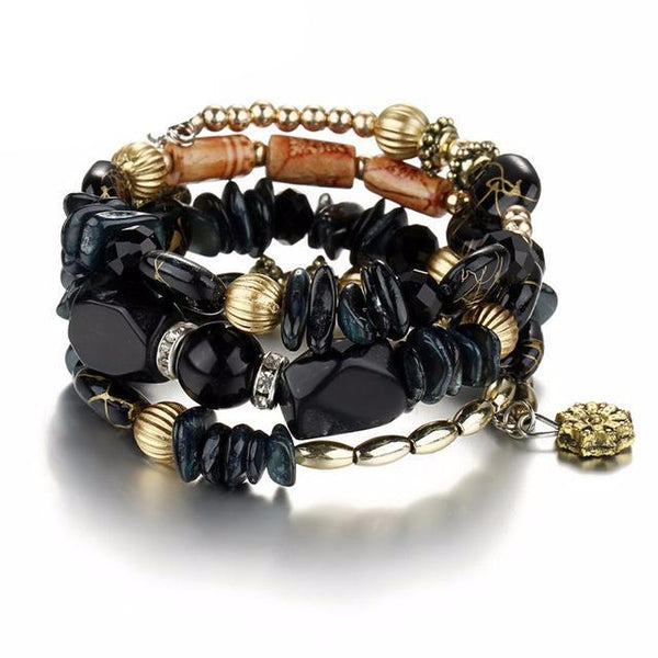 Woman Boho Multilayer Charm Bracelet