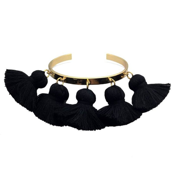 Bohemia Tassel Charm Bangle
