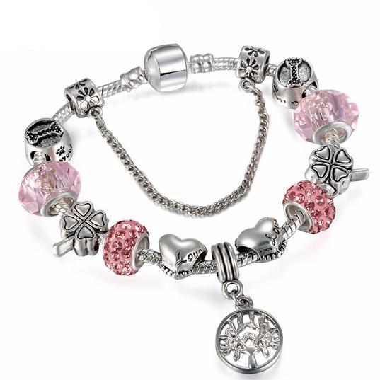 Vintage Silver Charm Bracelet