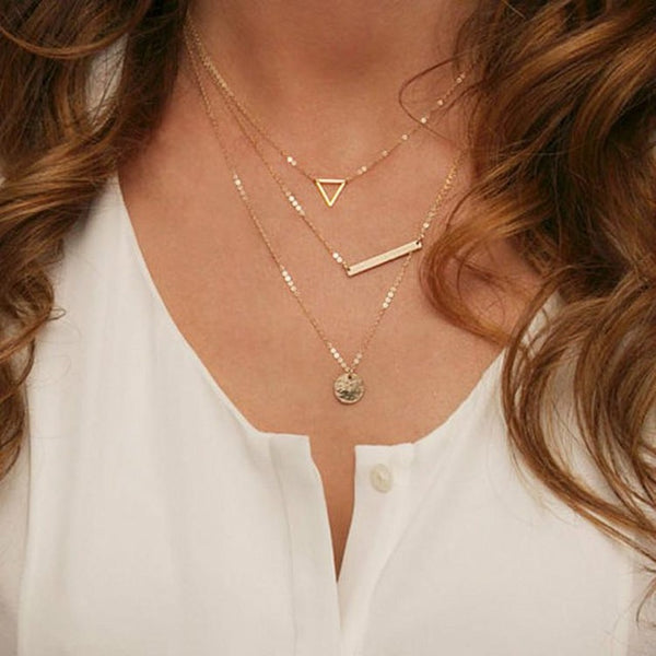 Multilayer Hammer Chain Necklace