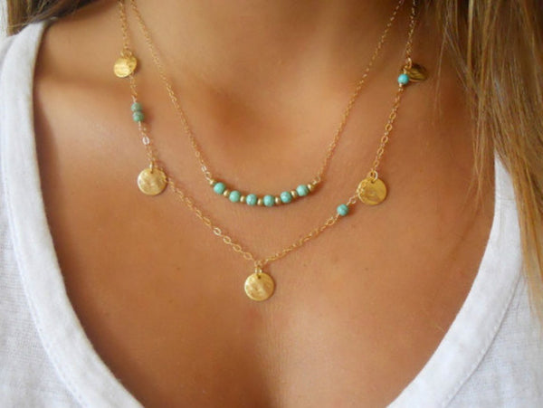 Multilayer Hammer Chain Necklace