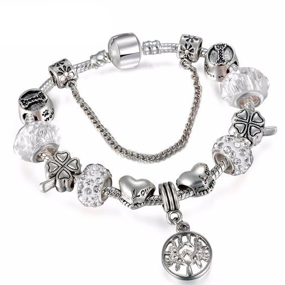 Vintage Silver Charm Bracelet