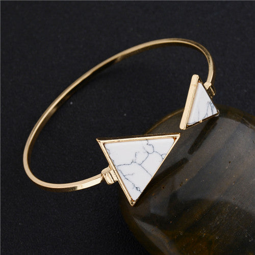 Gold Tone Punk Trendy Bangle