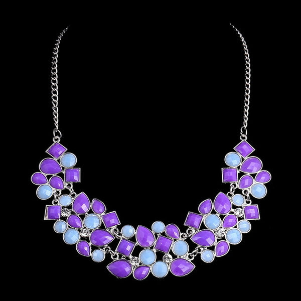 Multicolor Stones Vintage Necklace