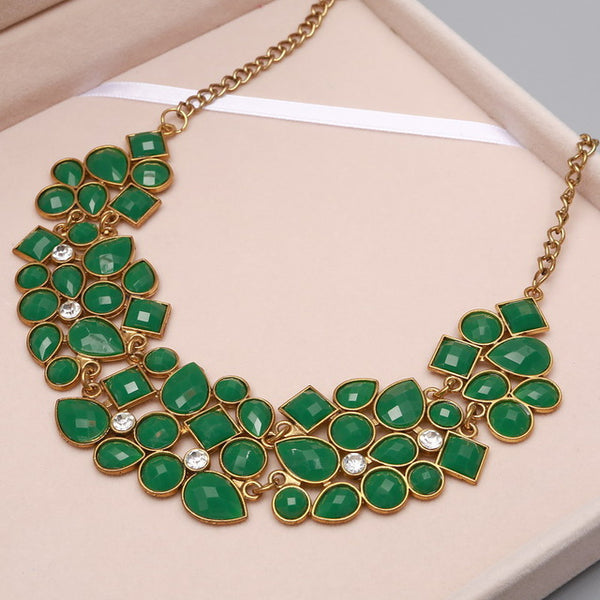 Multicolor Stones Vintage Necklace