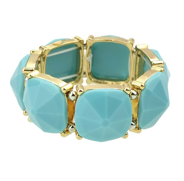 Geometric Created Rhinestone Bangle