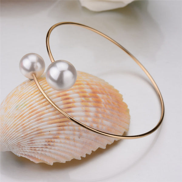 Plated Open Cuff Bangle