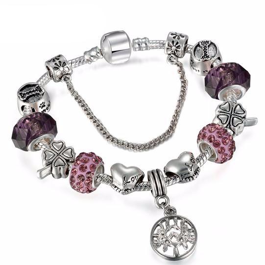 Vintage Silver Charm Bracelet