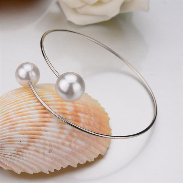 Plated Open Cuff Bangle